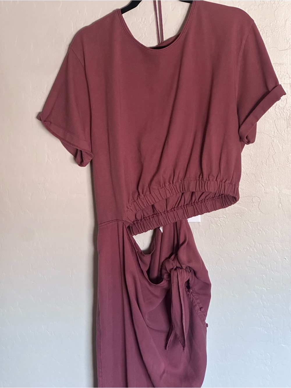 Free People Rae Waist Cutout Asymmetric Dress
